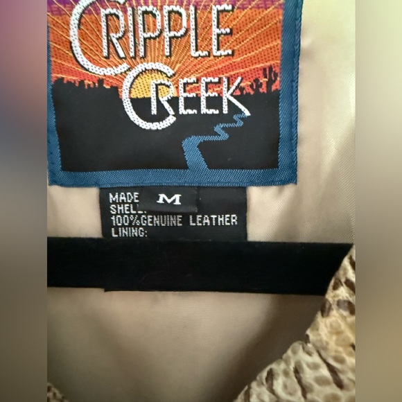 Vintage Snake Print Leather Vest - Picture 6 of 6